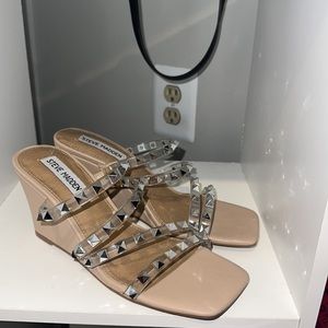 Steve Madden studded wedges